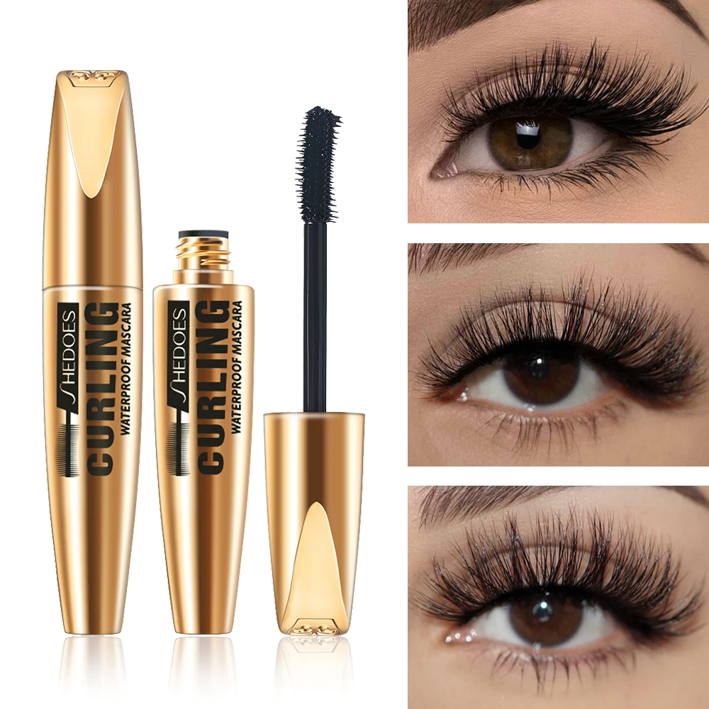 SHEDOES Mascara lisse et naturel longue durée, Anti-taches, allongeant, bouclé, volumateur, crée des cils enchanteurs