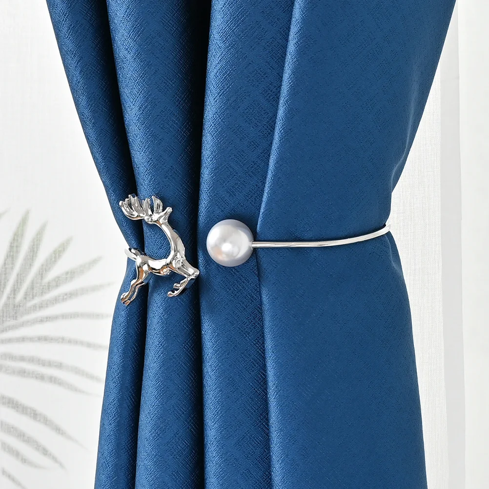 Decorative Curtain Ties Elegant Elk Buckle No Tools Needed Perfect for Home Daily Use Curtain Tie Backs Tie Backs for Curtains