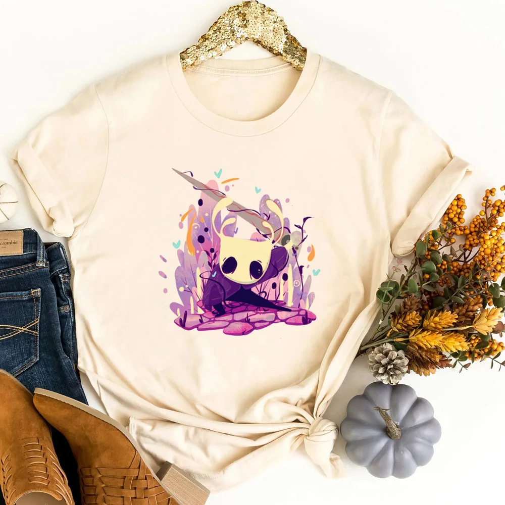 Hollow Knight t shirt femme cutecore funny korean fashion tshirt emo party gothic