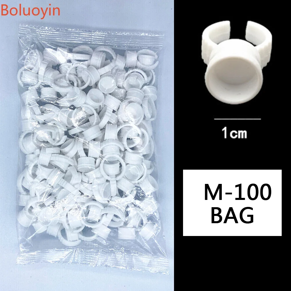 

100Pc Microblading Pigment Glue Rings Tattoo Ink Holder for Semi Permanent Microblading Supplies Tattoo Ink Cup