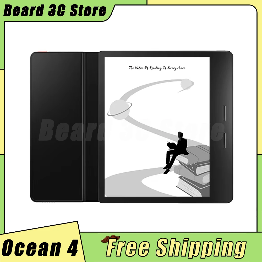 قارئ الكتب الإلكترونية iReader Ocean 4 مع شاشة حبر، دفتر كتب ورقي إلكتروني، دفتر تعلم خفيف الوزن ومحمول 64 جيجابايت