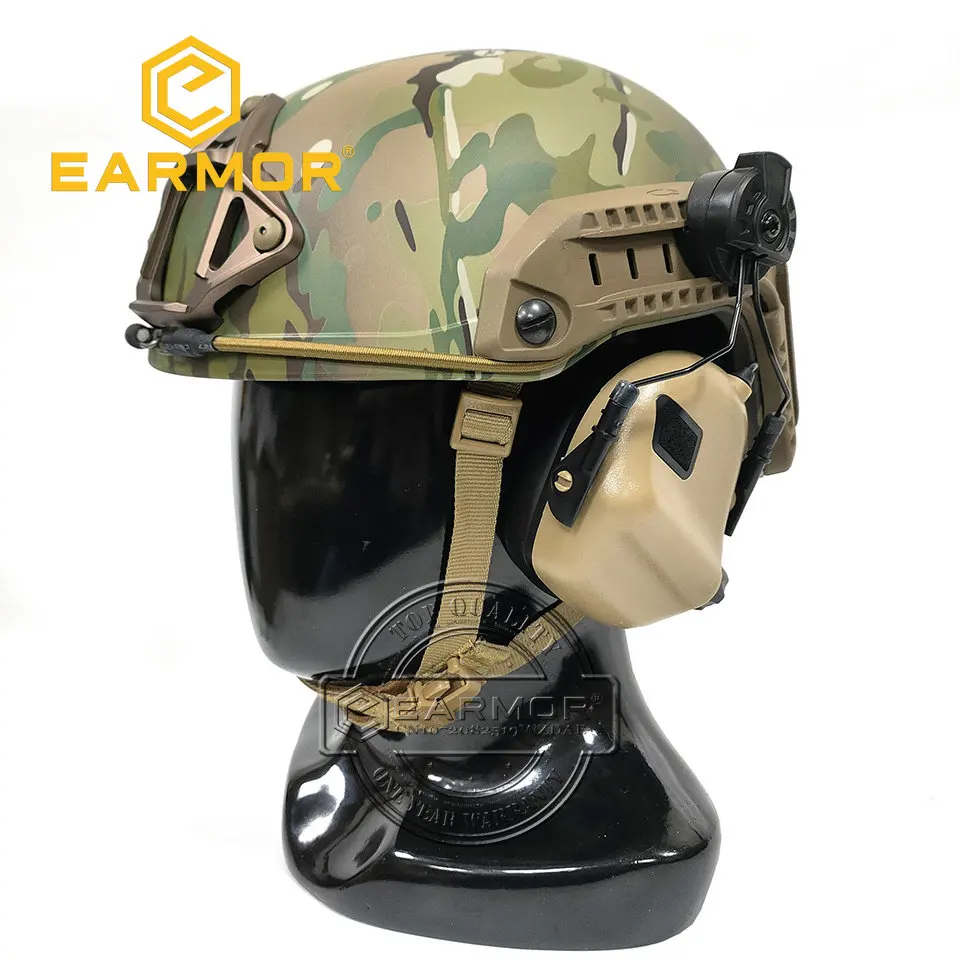 

EARMOR M31H MOD3 Electronic Hearing Protection Shooting Earmuffs Military Tactical Helmet Earphones FAST MT helmet earmuffs 2