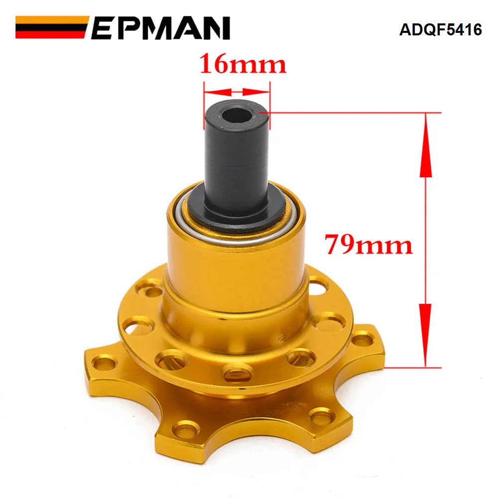 EPMAN - ADDCO 오프 퀵 릴리스 보스 키트, 6 볼트 용접, 모슬티 스티어링 휠에 적합, ADQF5416