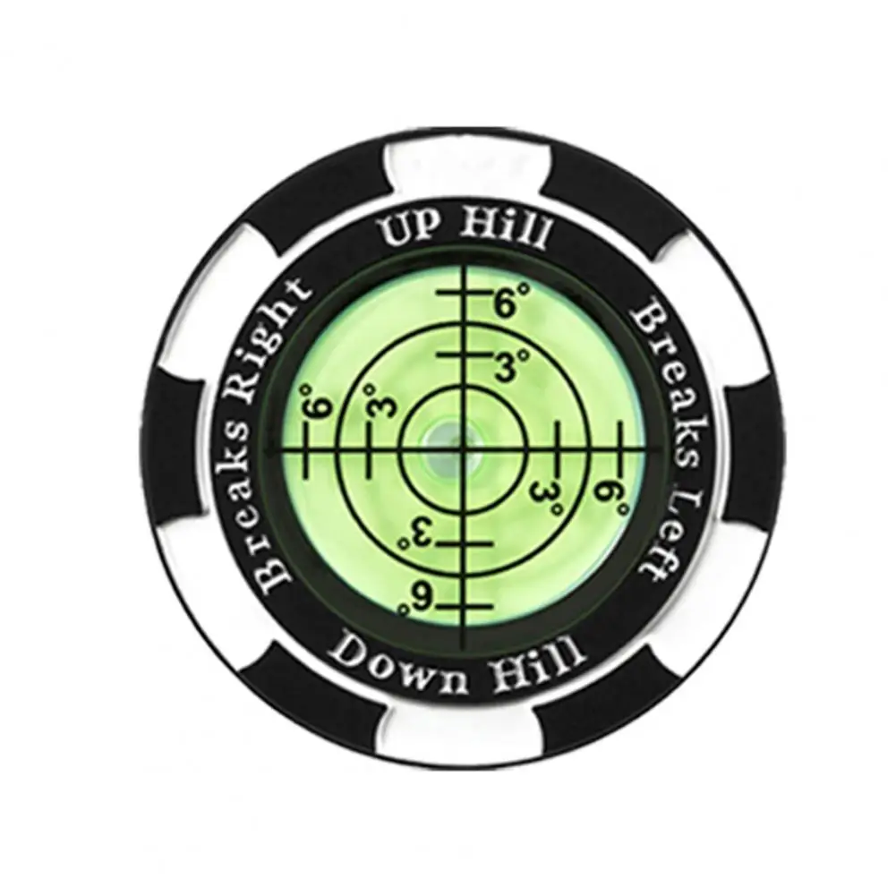 Profissional Golf Ball Marker Clip para homens, colocação precisa, leitura verde, alta precisão Hat Clip para o desempenho