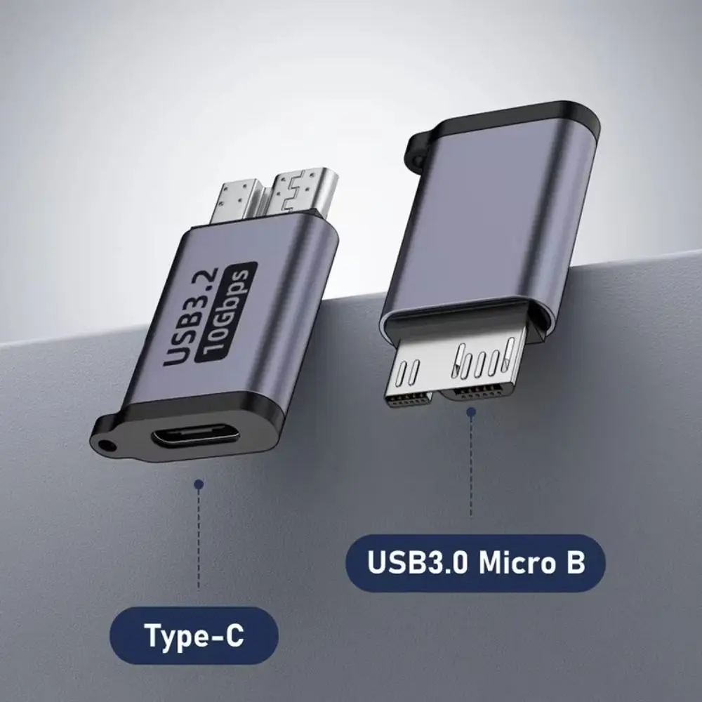 

USB3.0 Micro B Adapter Male To Type C Data Transfer Type C Female Adapter Compact High Speed Type-C USB3.0 Micro B Connector