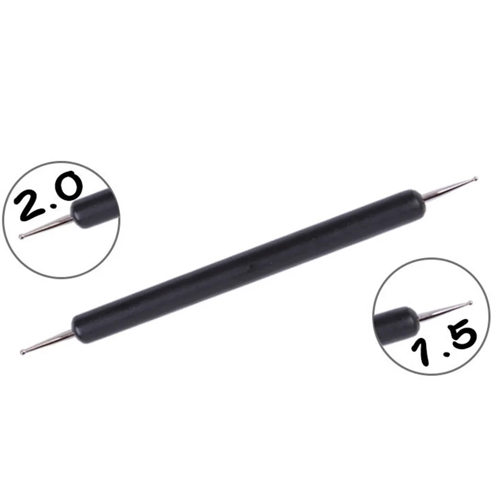 5 Stuks Double-Ended Nail Puntjes Stylus Gereedschap Voor Polymeer Klei Beeldhouwen Embossing Nail Art Balpen Schilderen gereedschap
