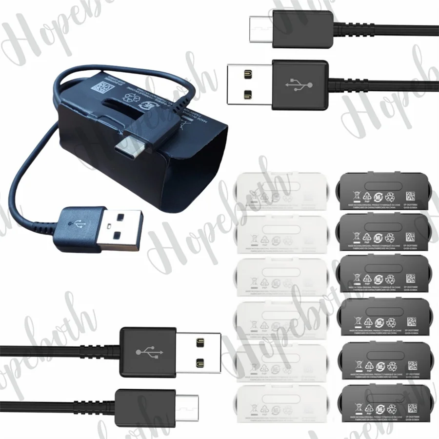 20pcs/lot S10 Cable usb wall adapter Type C Plug Fast charging cables for Samsung Galaxy S9 S8 Plus S10e Note 8 9 10