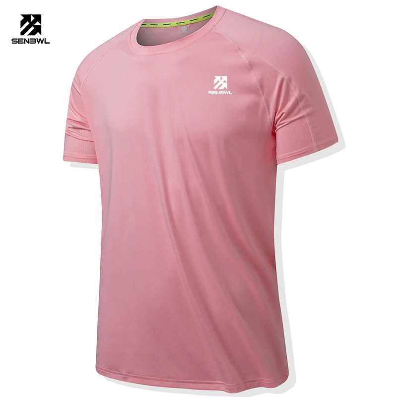 

SENBWL High quality Men's Outdoor running casual walking training weight loss sports quick drying T-shirt fitness light Tee Tops