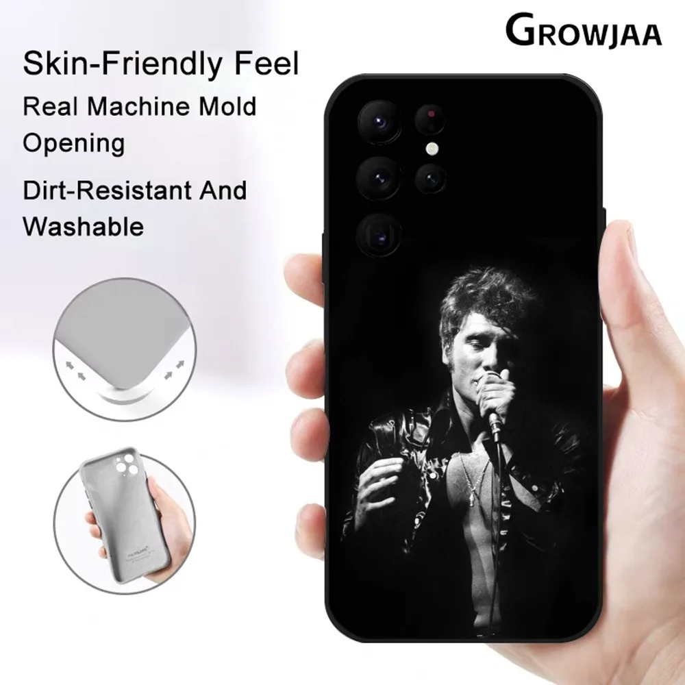 J-Johnny H-Hallyday Music Phone Case For Samsung Galaxy S25 S24 S22 S23 Ultra S21 S20 Plus 5G Protective Silicone Funda