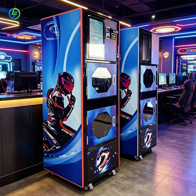Custom Outdoor Motorcycle Helmet Cleaning Vending Machine Atomizing Disinfect Washing Equipment For Street Station