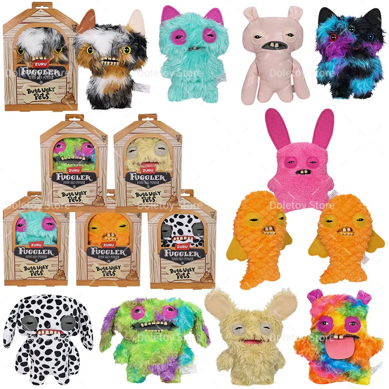 

Original Fuggler Plush Toys Pets Series Ugly Teeth Monsters Cheezee Reek-O Mr Buttons Annoyed Alien Rabid Rabbit Peluche Dolls