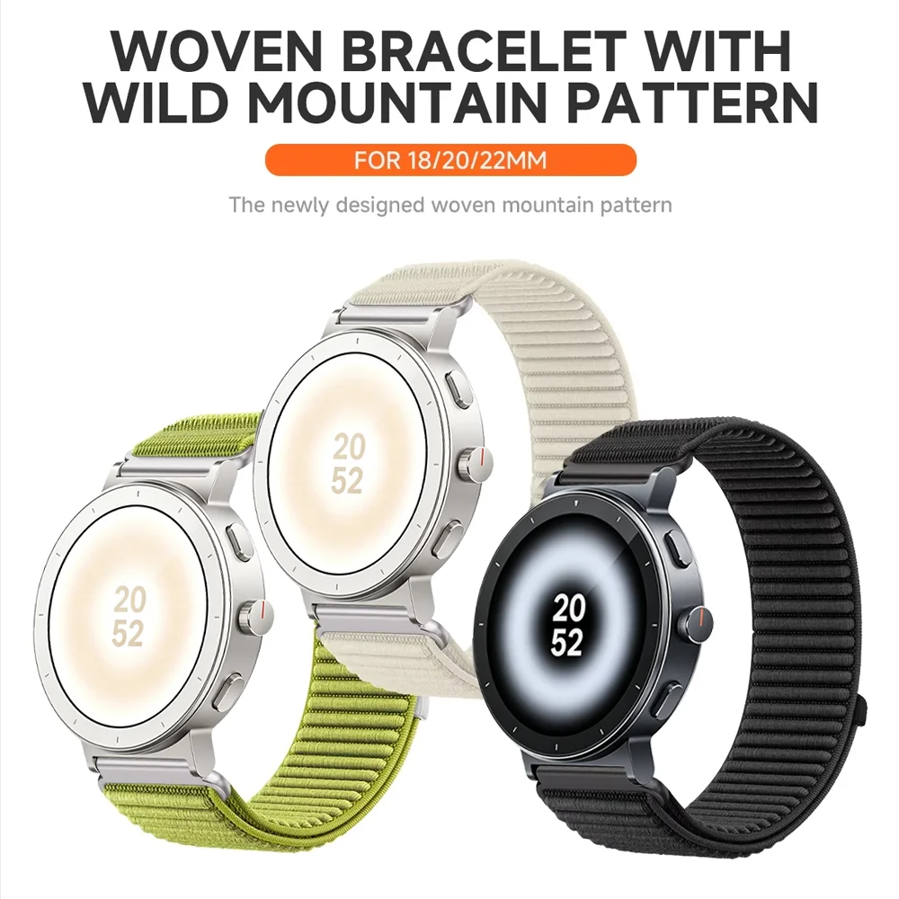 18mm 20mm 22mm Nylon Strap for - Watch S Realme 评论和价格