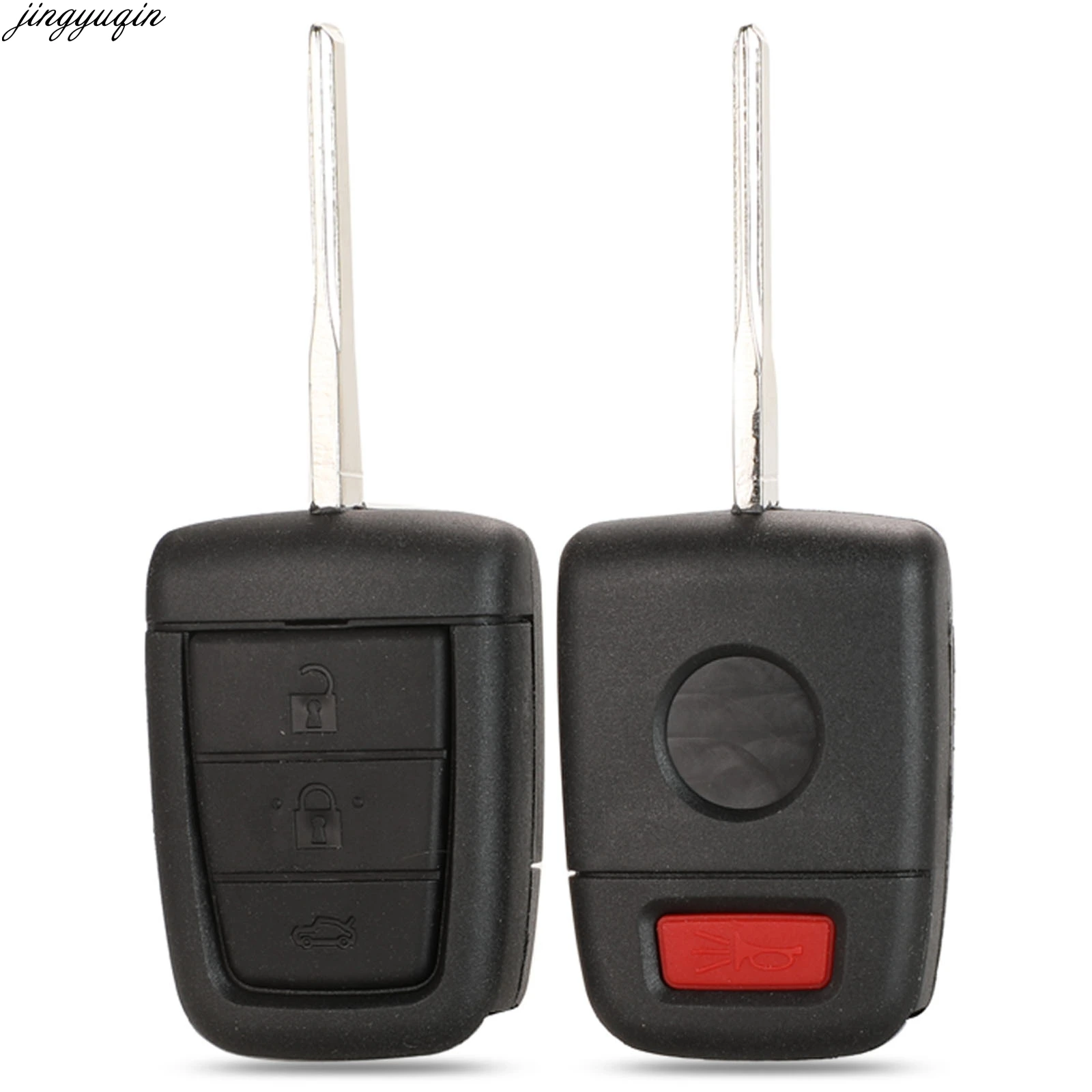 

Jingyuqin Remote Car Flip Key Case Shell Modified For Chevrolet Caprice for Holden Commodore VE With 3 + Panic 4 Buttons Fob