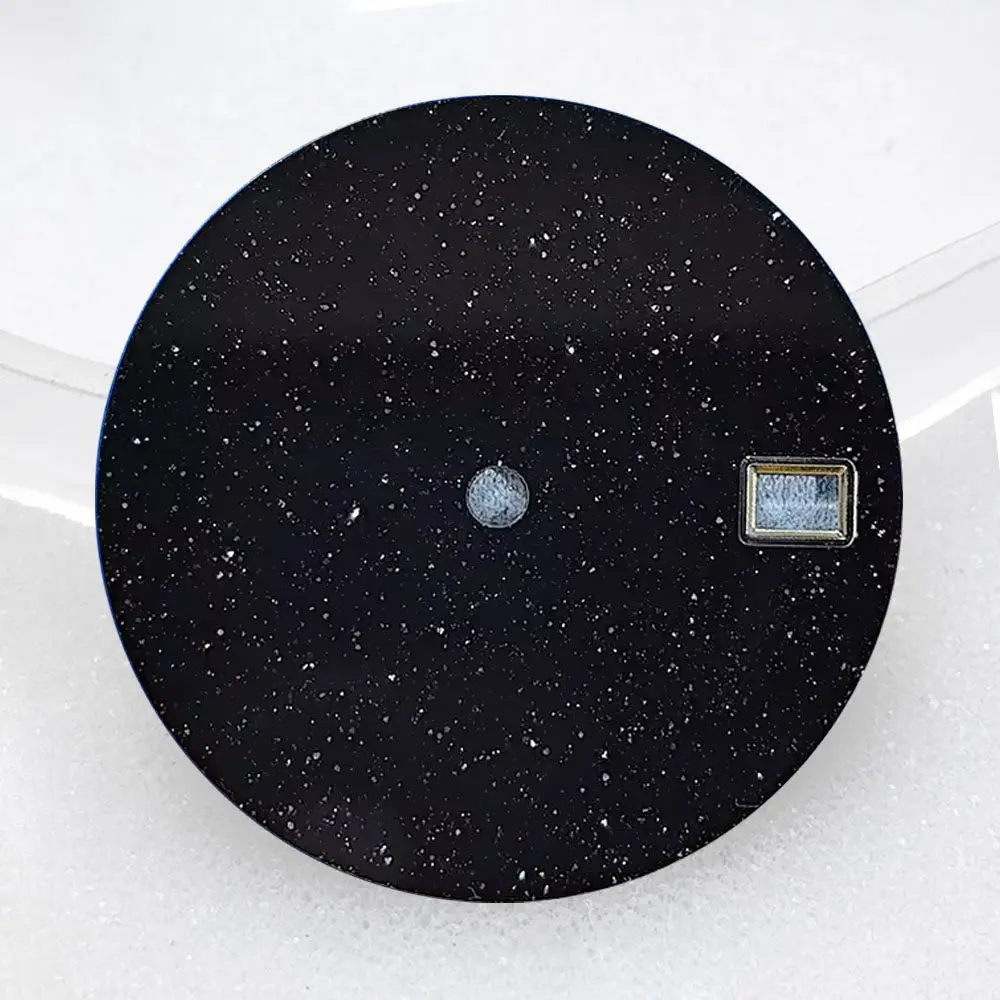 28.5mm Starry Sky Watch Dial for NH35 Movement  Sparkling Blue Green Malachite Sandstone Disc - Luxury Watchmaker  Parts