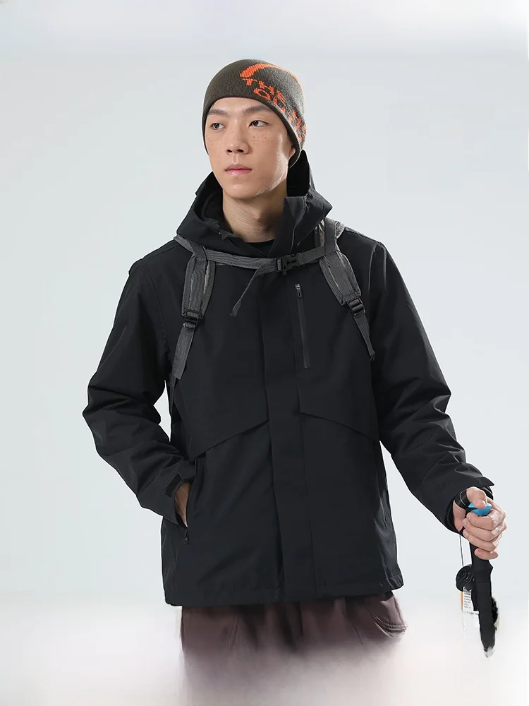 

ex Tee-in-One Banxiake down Jaet Outdoor Climbing Clothes Fce Inner Waterproof Windproof Detachable Coat