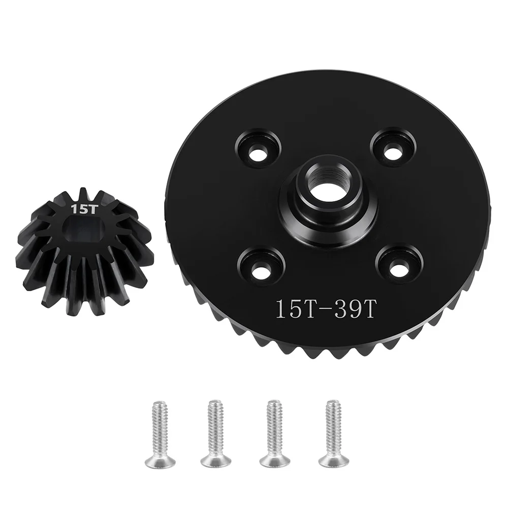 AXSPEED 39 + 15T เหล็กเกียร์ Differential เกียร์หลักชุดเกียร์สําหรับ 1/10 RC รถ TamiyaTT02 อะไหล่อัพเกรด