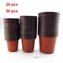 Seção fina vaso de plástico caixa de cultivo bandeja resistente à queda para casa jardim plantas berçário copo transplante vasos de plantas de flores d4