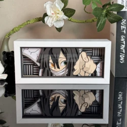 Led Multicolored  Anime Light Box For Bedroom Decoration Paper Cut Shadow Box Birthday Gift Bedside Night Lamp Gifts
