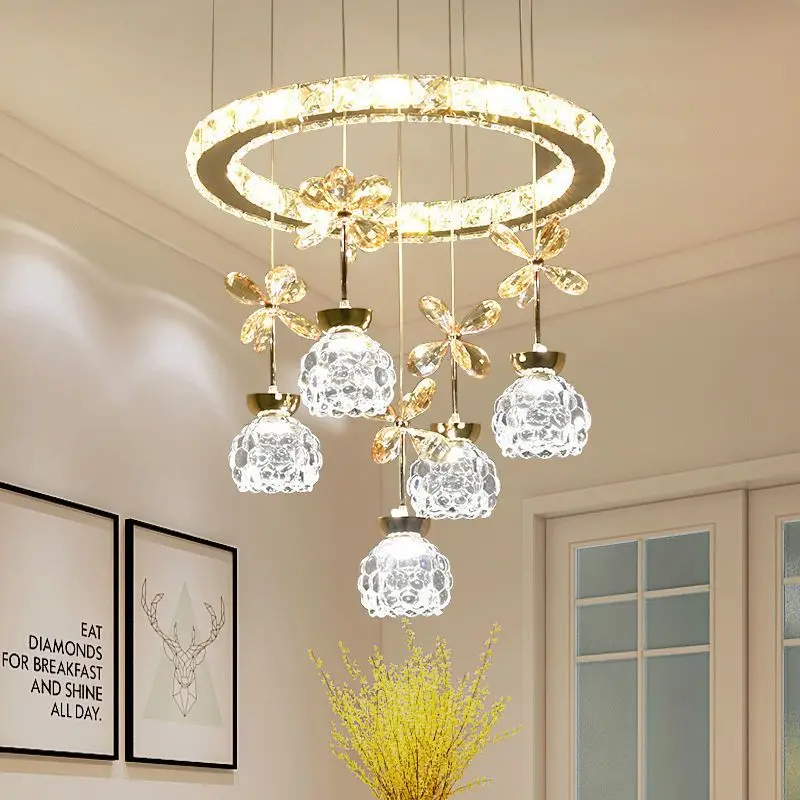 Modern LED Simple Creative Personality Ceiling Chandeliers Living Dining Room Home Decor Hanging Light Luster Fixtures