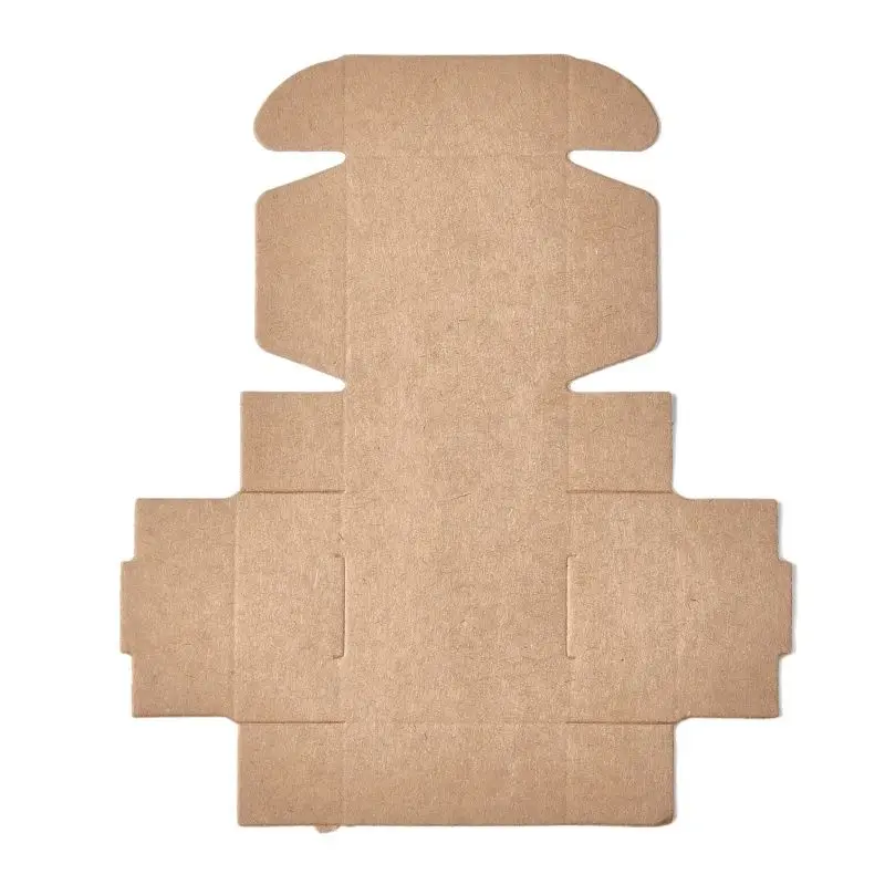 

100pc Kraft Paper Folding Box Square Cardboard Packaging Boxes for Jewelry Gift Box Supplies 5.5x5.5x2.5cm Black White BurlyWood