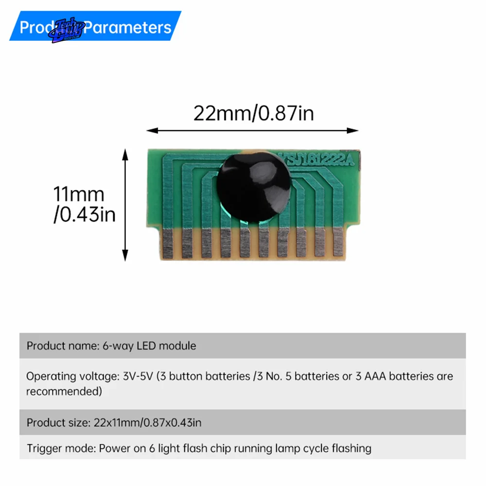 5Pcs LED DC3-5V  Flash Chip LED Driver Cycle Flashing Control Board DIY Light Lamp Accessory