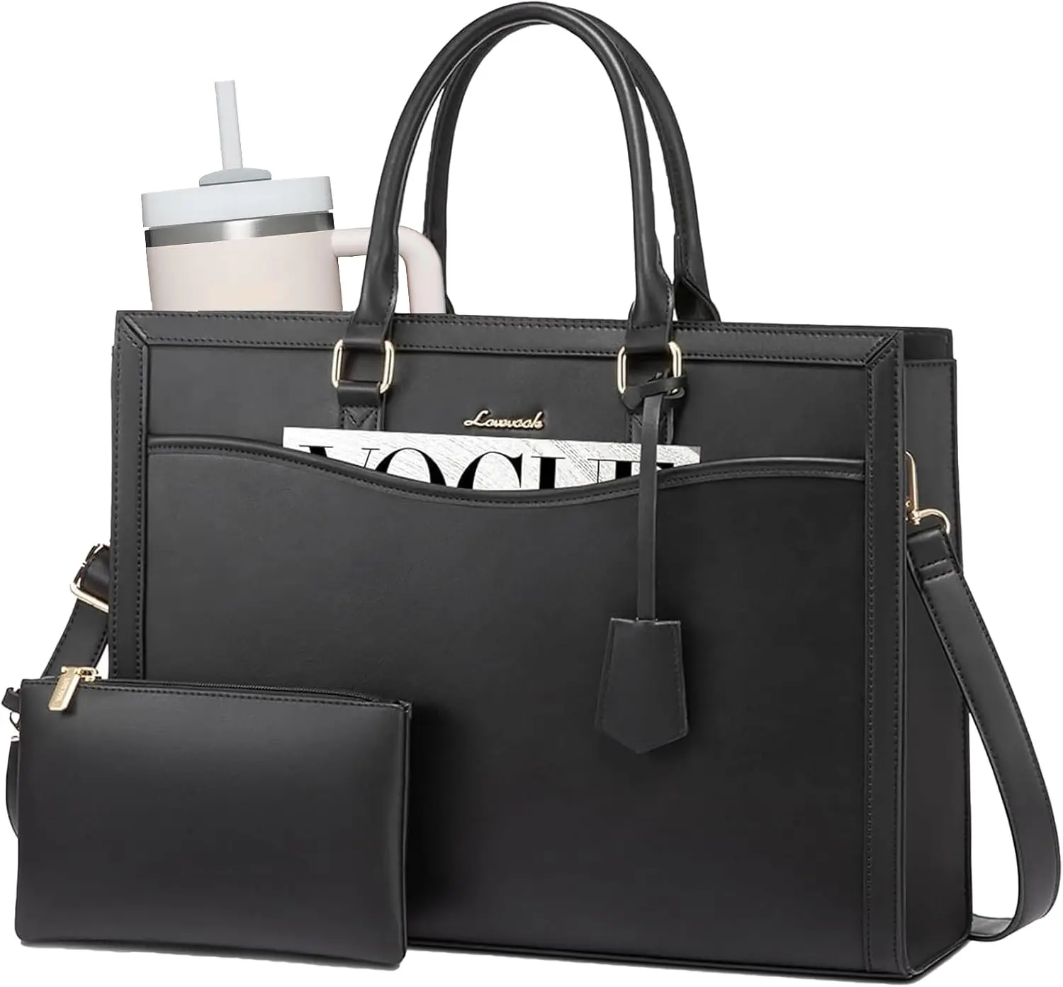 

Laptop Tote Bag for Women, Office Work Bag Briefcase fit for 15.6 inch Laptop, Large Capacity Teacher Bag Handbag