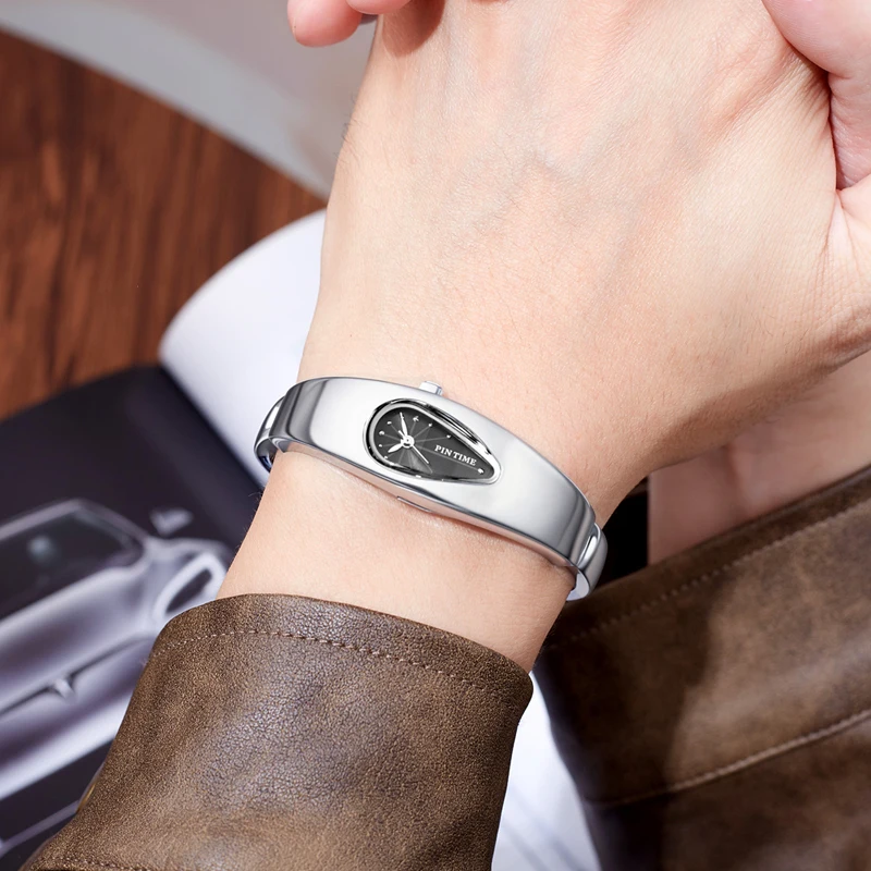 جديد على شكل دمعة سوار ساعة كوارتز قطرة الماء مقاوم للماء الذكور الإناث زوجين المتقدمة Y2K رائعة Ins المتخصصة الساعات