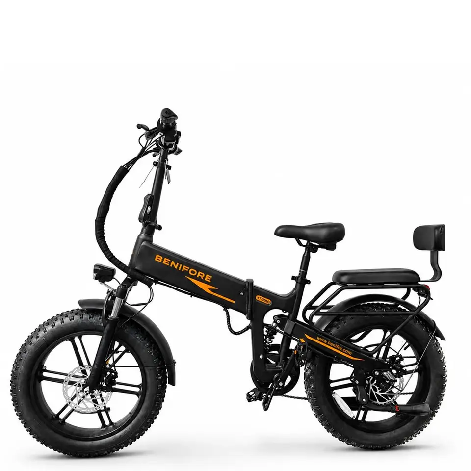 Electric Bicycle Benifore X1T Pro 20" Tire Top Speed 35Mph Fully Suspended Adult Electric Bike 48V 20Ah Battery Dual Disc Brakes 90NM Max Range 65Miles LCD Display New image 4
