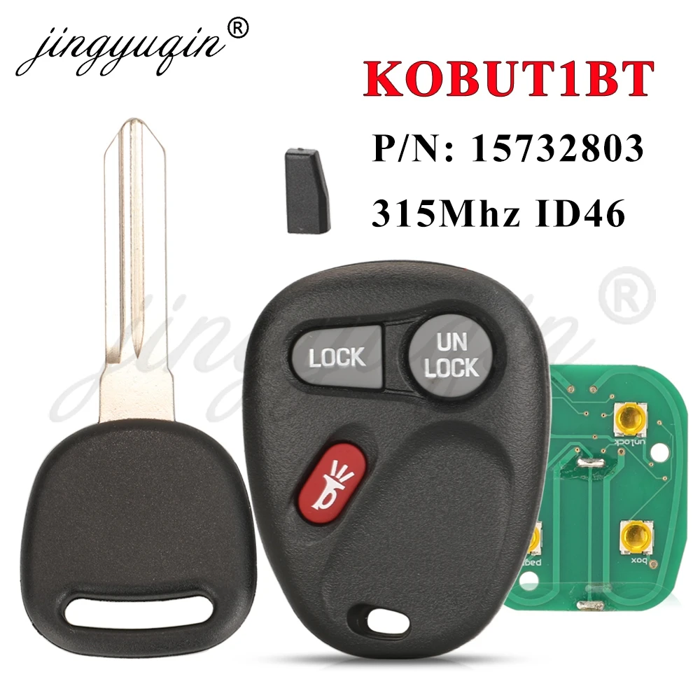 KOBUT1BT 315MHz Transponer ID46 Remote Car Key Control For Chevrolet Suburban Silverado Prizm Tahoe S10 GMC Yukon Sierra Sonoma