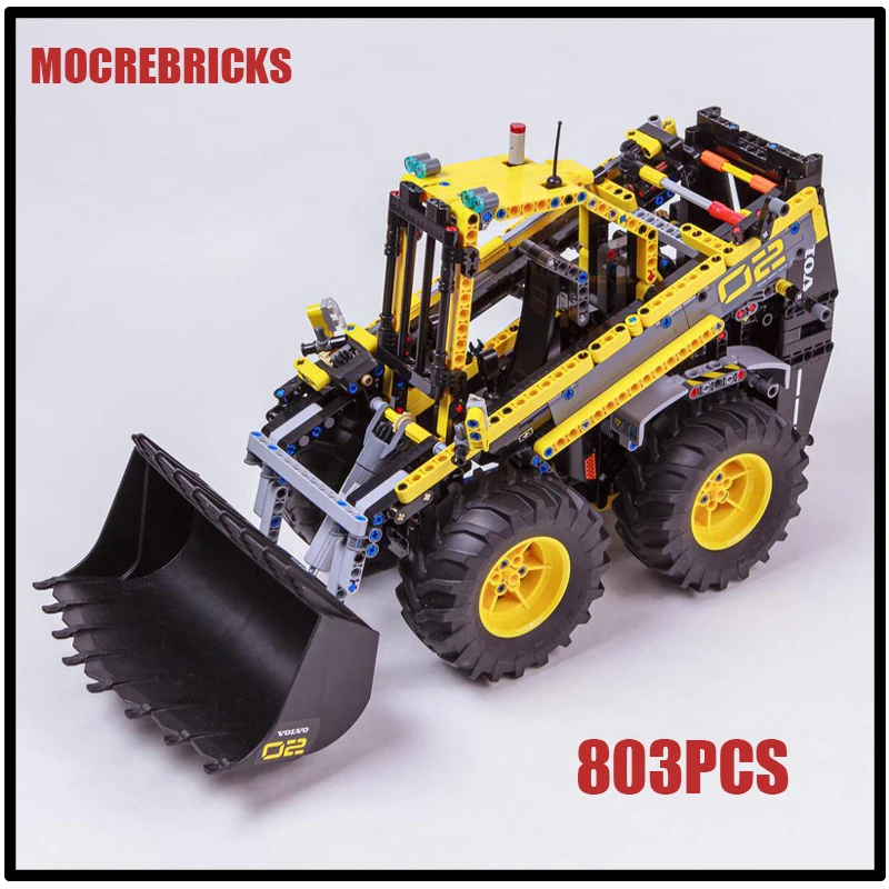 MOC Compact Skid Steer Loader Building Blocks Set Professional Engineering Construction Vehicle Model Adult Collection Gift