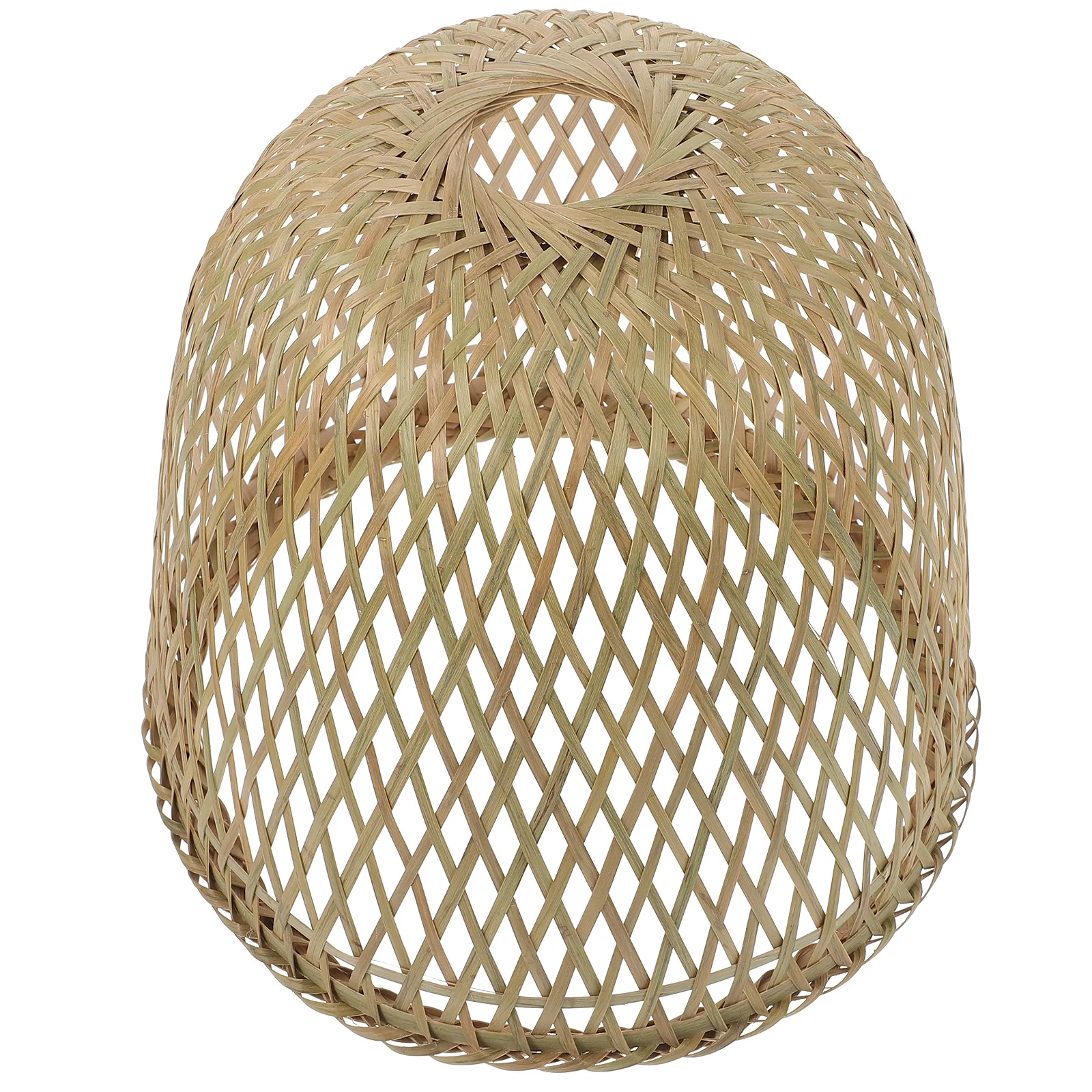 

Retro Decor Bamboo Woven Chandelier Shade Weaving Lampshade Desk for Ceiling Decorative