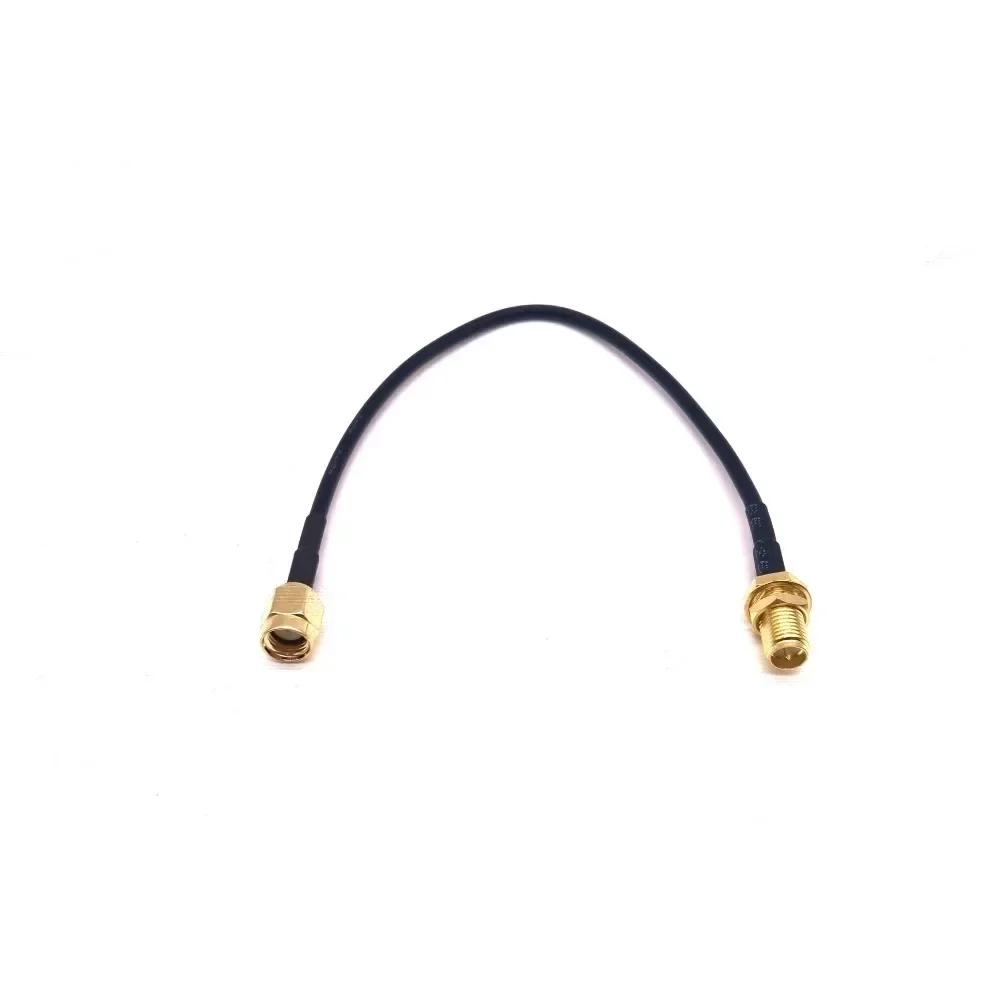 1Pcs RP-SMA Connector Male to Female Extension Cable Copper Feeder Wire for Coax Coaxial WiFi Network Card RG174 Router Antenna