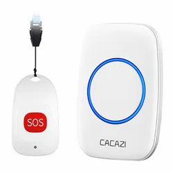 C10 Elderly Pager Wireless Home Remote Control Long-Distance Help Doorbell Patient Emergency Call Ringer Waterproof Receiver