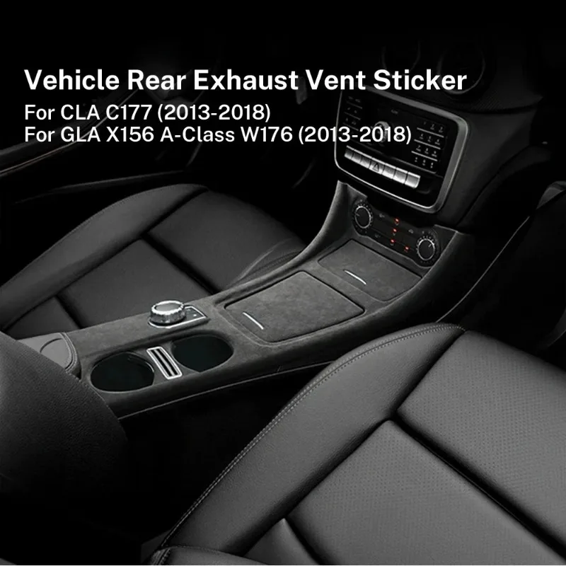 

Наклейки для интерьера, Италия, супер замша, центральная консоль автомобиля, панель переключения передач, накладка для Mercedes Benz A Class W176 CLA C117 GLA