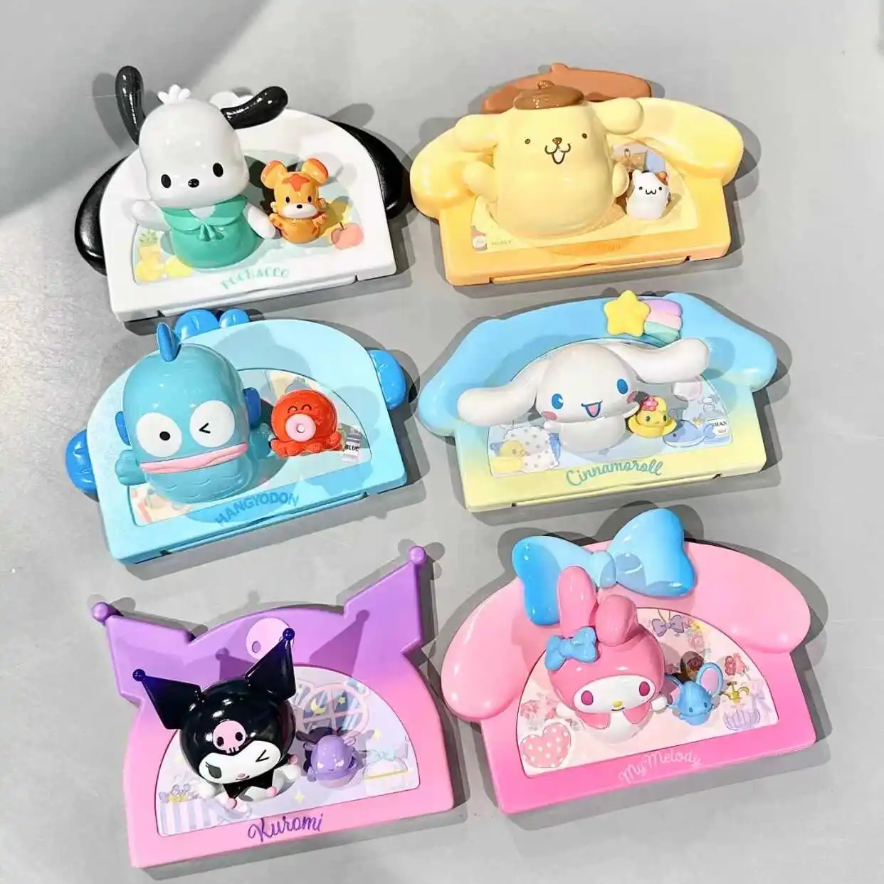 Sanrio MYHOME koelkastmagneten trendy speelgoed decoratieve ornamenten perifere blinde dozen kuromi cinnamoroll mijn melodie pompompurin