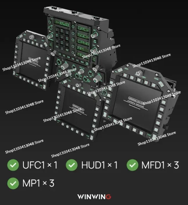 Simulation Flight MFD DDI DCS HUD on The Dashboard in Front of The Cockpit of The Aircraft Geyisheng F18 UFC MIP