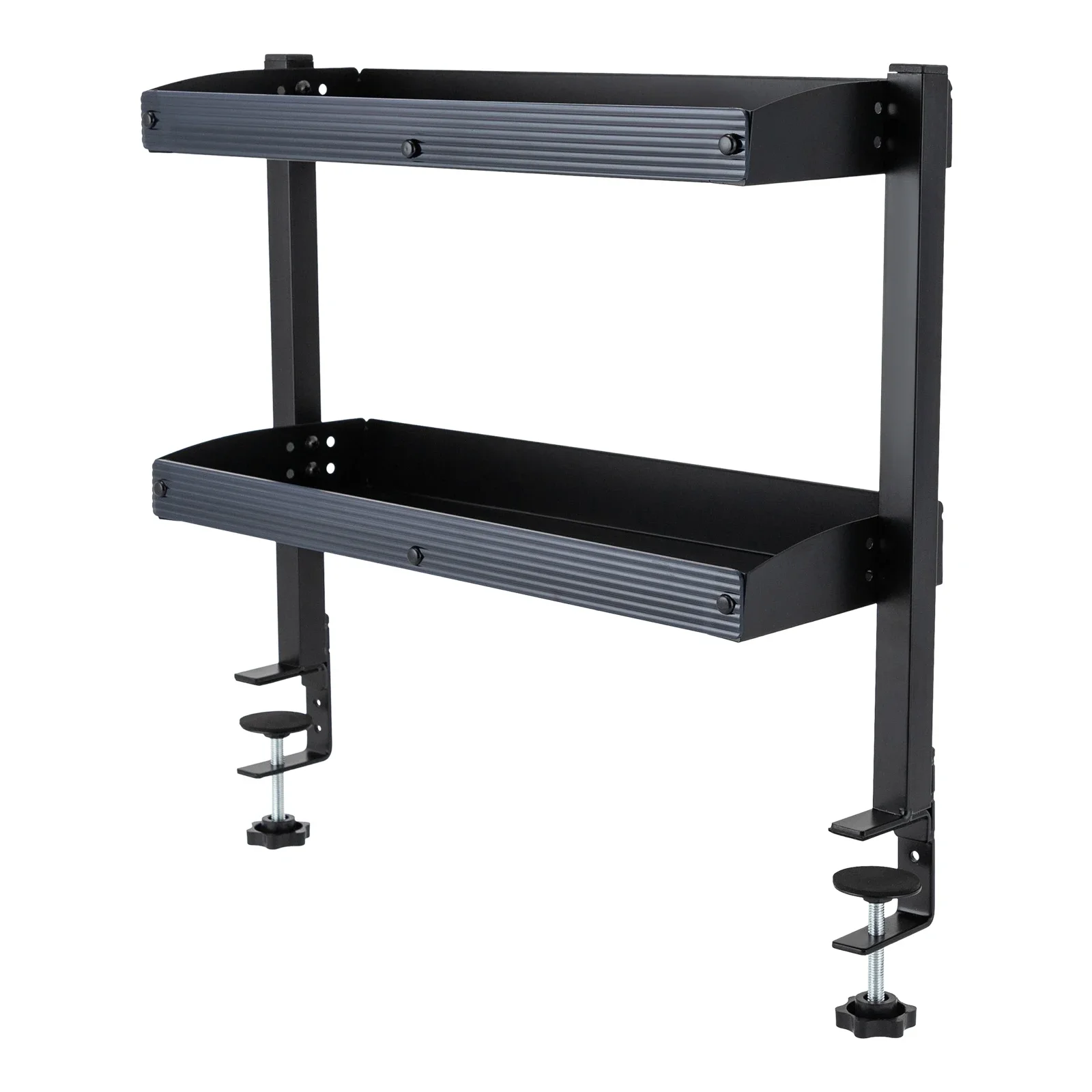 Étagères robustes pour bureau, gestion des câbles sous le bureau avec extension de bureau et table latérale, étagère supplémentaire à fixer au bureau