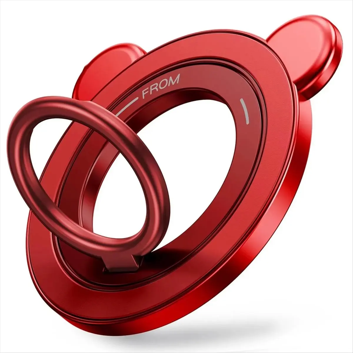 A86G NEW Magnetic Phone Grip Holder Portable Finger Ring Stand with 360° Rotation 90° Flip Kickstand for Smartphones Blue