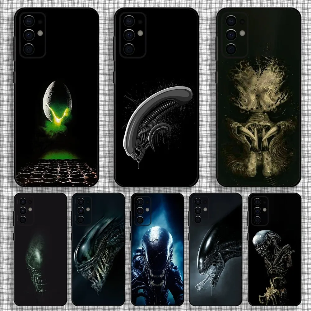 Movie A-Alien Xenomorph Phone Case For Samsung S24,S21,S22,S23,S30,Ultra,S20,Plus,Fe,Lite,Note,10,9,5G Black Soft Cover