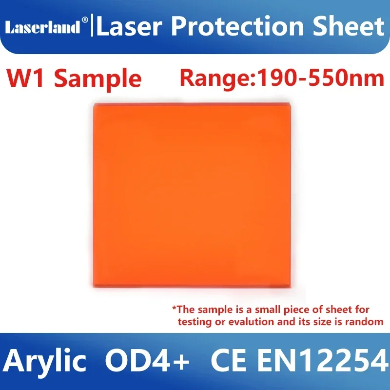 Industrial Grade Laser Window Sample Clear View 1064nm Protection Shield Sheet Acrylic Safety Screen