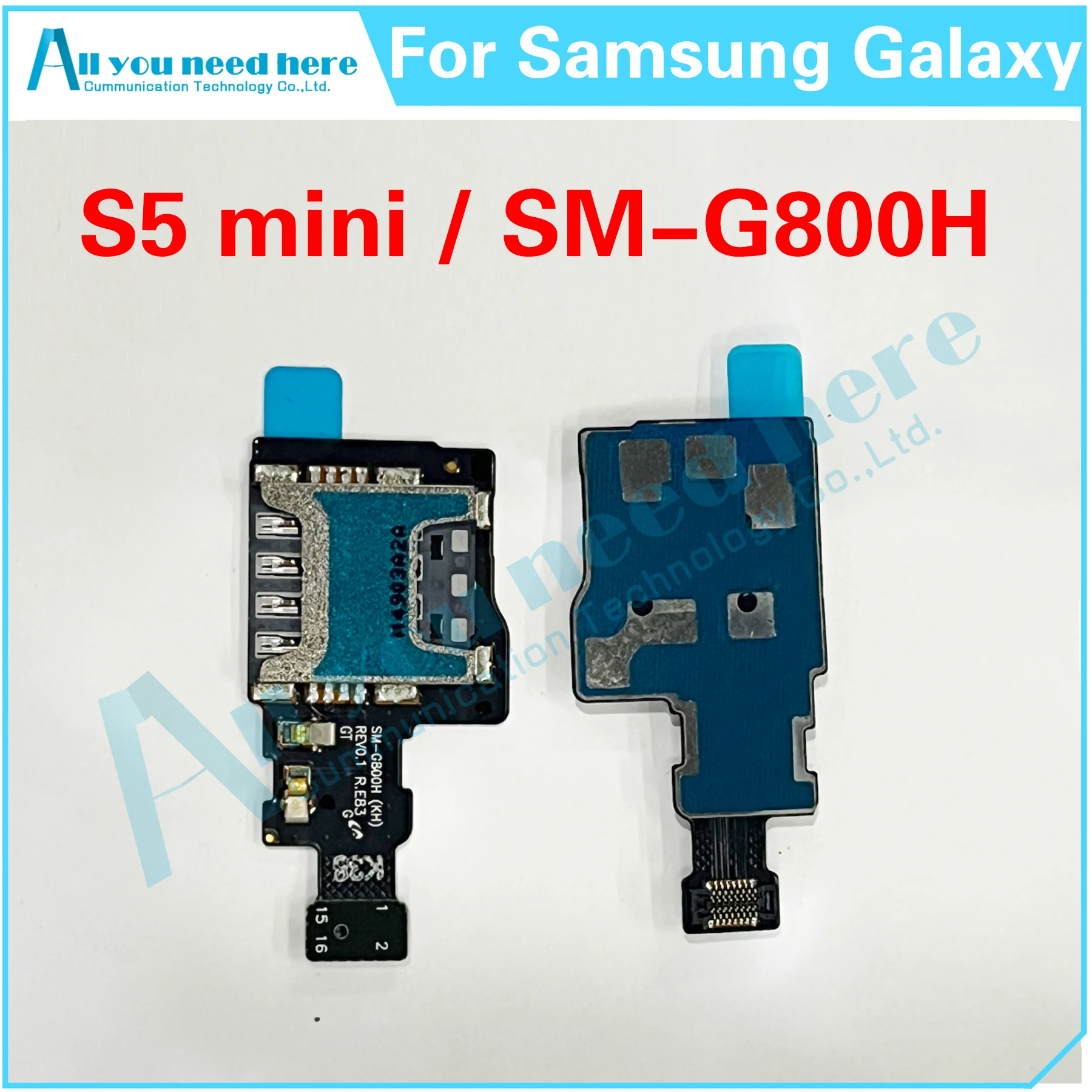 Para samsung galaxy s5 mini SM-G800H g800h s5mini leitor de bandeja de cartão sim cabo flexível memória ler suporte de cartão sd conector interno