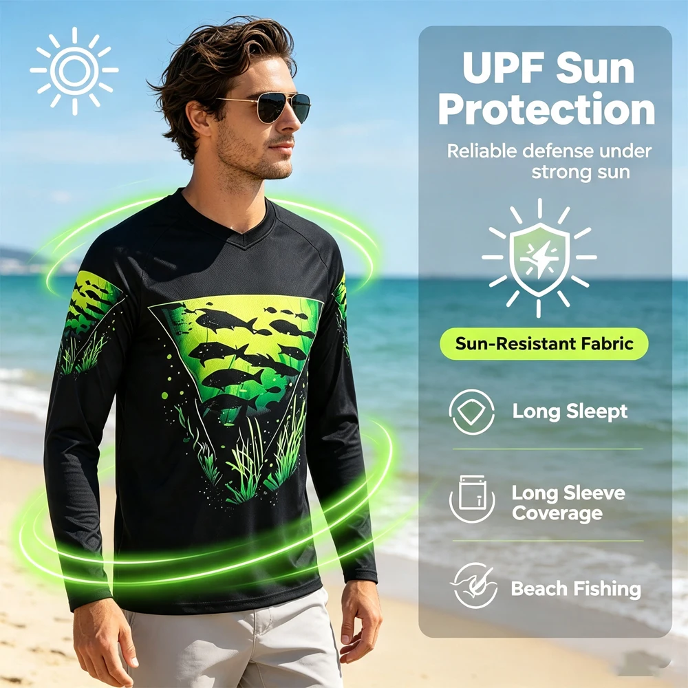 Magliette UPF 50+ Abbigliament - Fishing Shirt Uv Protection recensione e prezzo