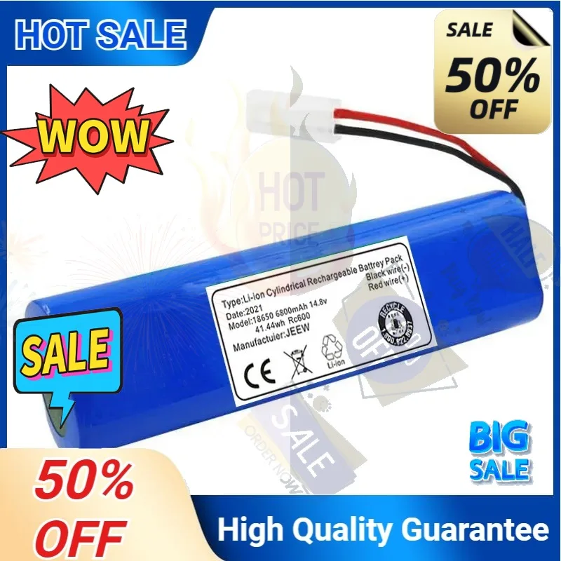 SWZY 14.8V 2800mAh-6800mAh 18650 Battery Pack for Qihoo 360 S6 Robotic Vacuum Cleaner Spare Parts Accessories Replacement Batter