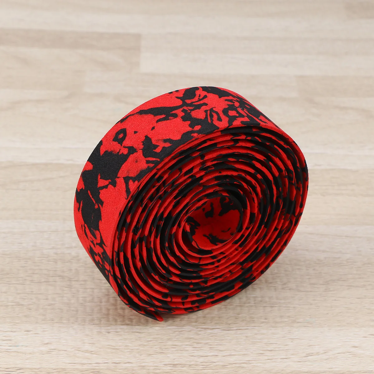 

2pcs Pu Mountain Bike Handlebar Tape 200X3Cm Camouflage Red Black Lightweight Comfortable For Bicycle Exercise Riding