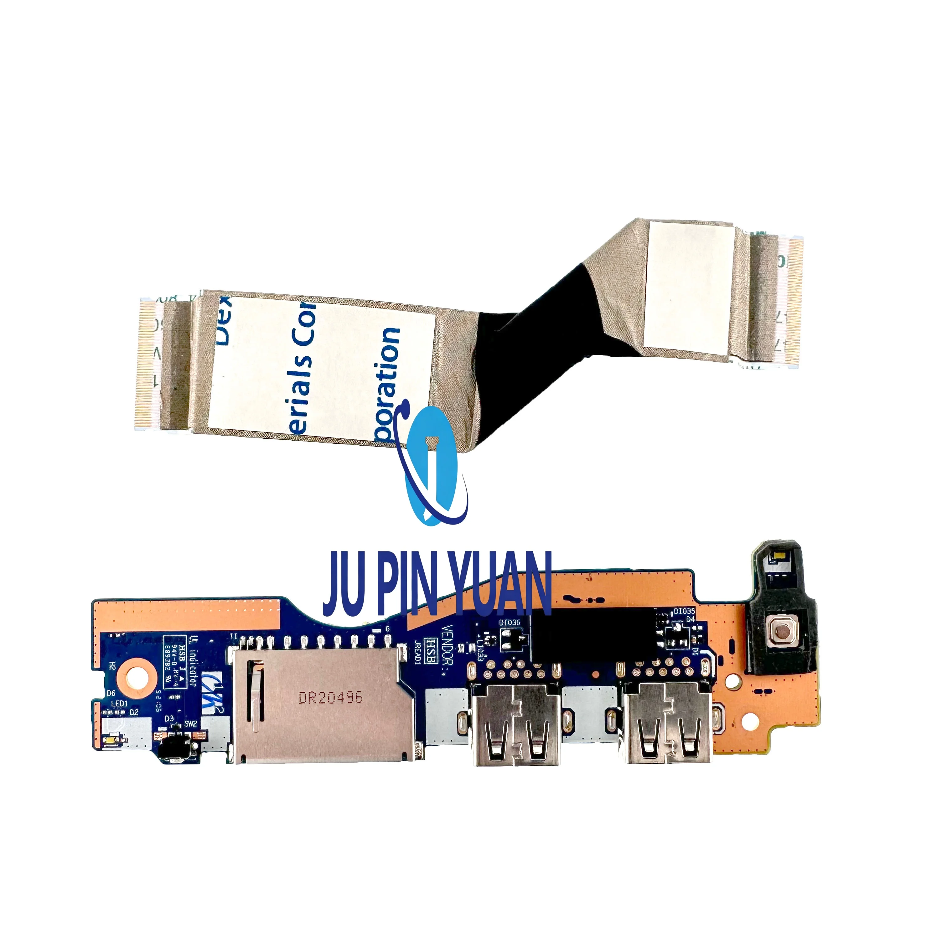 GS557 NS-C681 NBX0001S300 For Lenovo Ideapad 5-15IIL05 5-15ITL05 IO USB Power Button Board w Cable working
