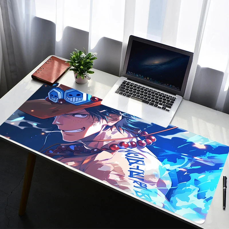 

Mouse Pad Office PC Gaming Accessories Keyboard Pad Cartoon Anime Print Mousepad Laptop One Piece Portgas·D· Ace Desk Mouse Mat