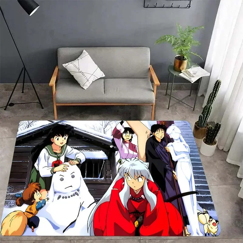 Inuyasha carpet rugs living room bedroom housewares, children's room baby mats, garden lawn mats kitchen carpets Christmas gifts