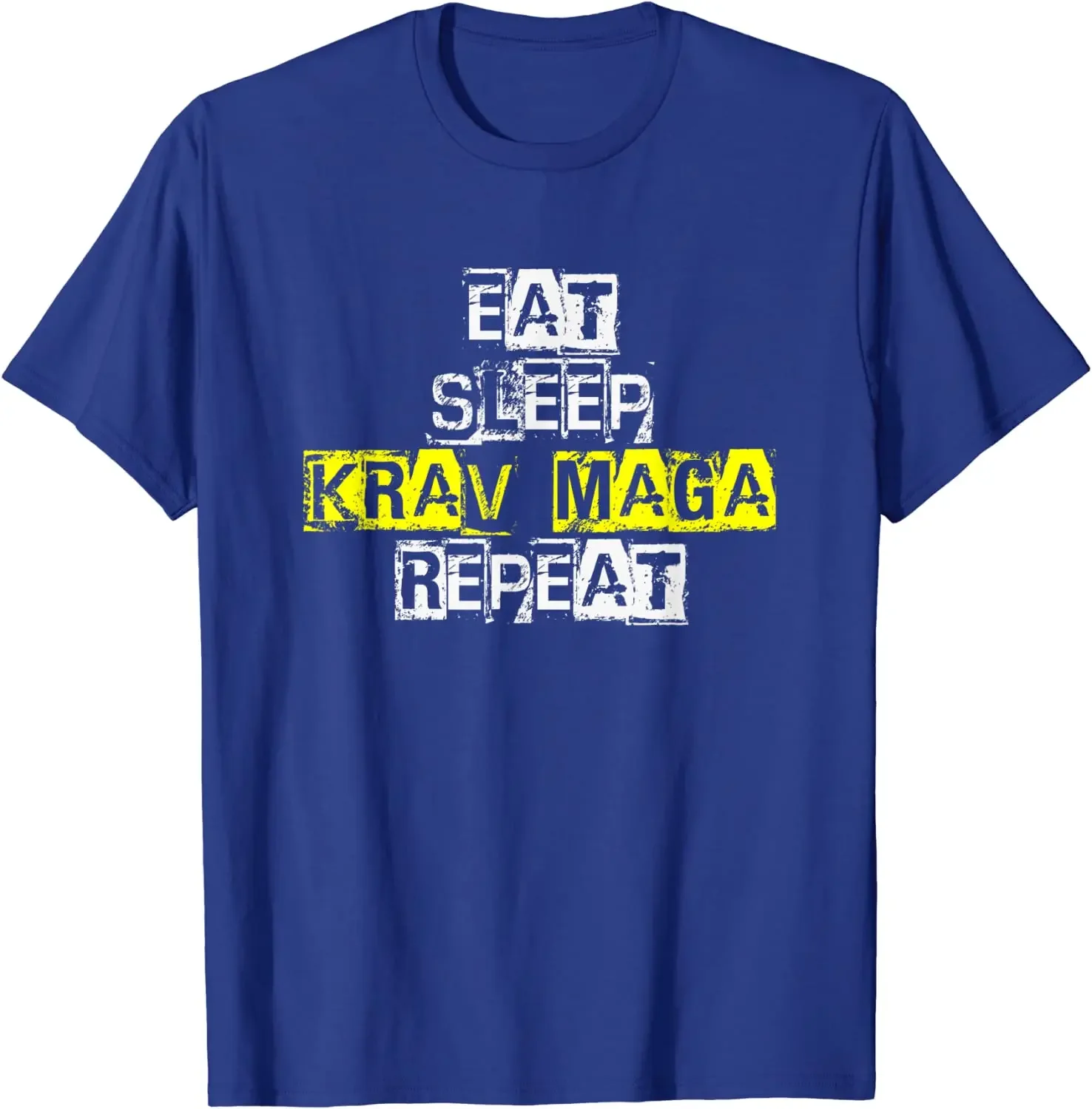 Eat Sleep Krav Maga Repeat - Funny Krav Maga Men T-Shirt Short Sleeve Casual Cotton O-Neck Summer Men T Shirt