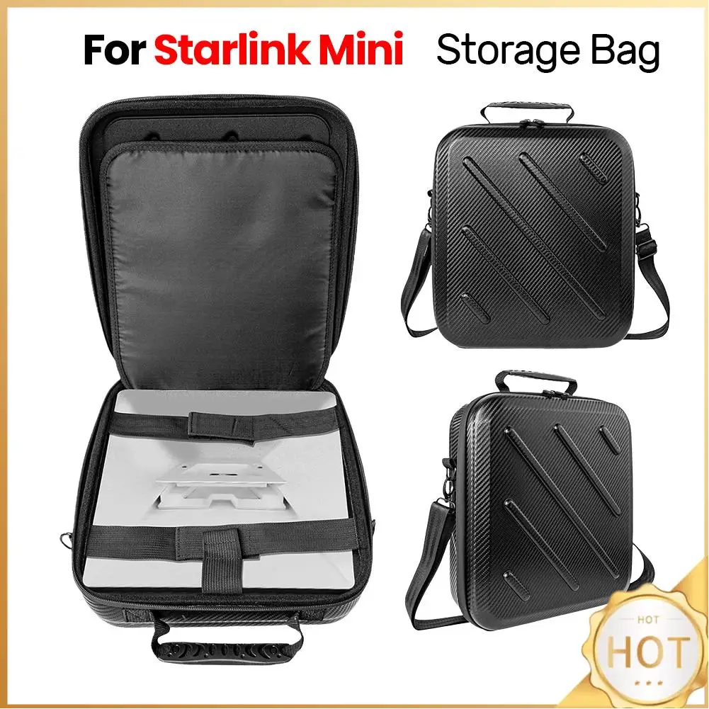 

Hard Case for Starlink Mini Protective Carrying Case Waterproof Travel Handle Case with Shoulder Strap for Camping Car RV Trips