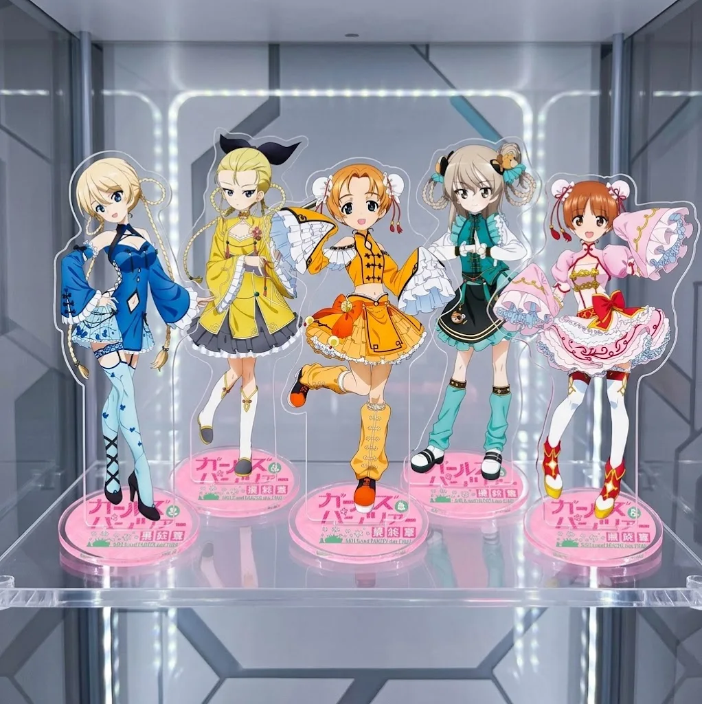 Anime Girls Und Panzer Das Finale Darjeeling Double Sided Acrylic Figure Stand Desktop Ornament Collection Model  Gift Keychain